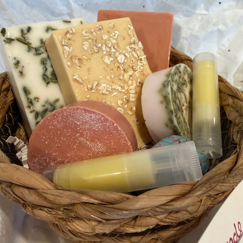 Natural Scented Soap and Lip Balm Set